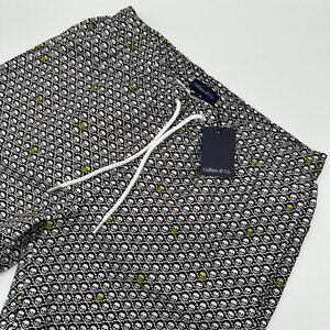 Collars & Co Men's Riviera Bone Voyage 6" Swim Trunks, Size Medium, High Voltage